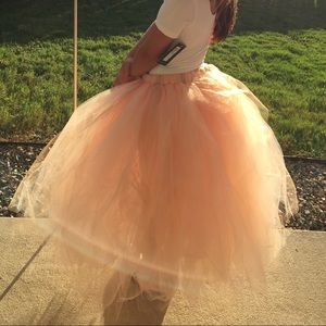 Girls Lace Tulle Skirt